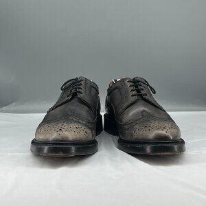 Thom Browne Dark Gray Leather Oxfords